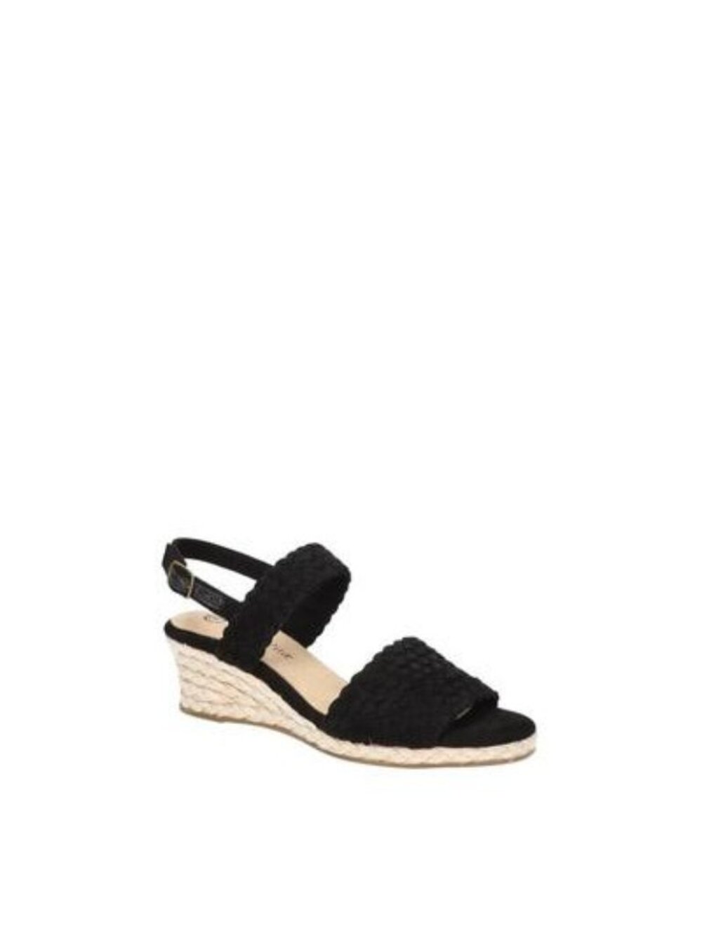 Bella Vita Womens Mariella Espadrille Slingback Block Heels Black Size 8.5M NIB